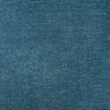 Haze Solid Low-pile Area Rug Turquoise